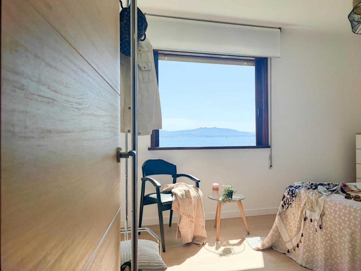 Ferienwohnung Mirador Do Mar, Encima De La Playa Moaña Exterior foto